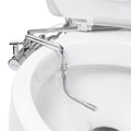 All Bidet Brondell Wand, Attachable Metal Temperature Dual in with Silver Adjustable Side-Mounted Spray