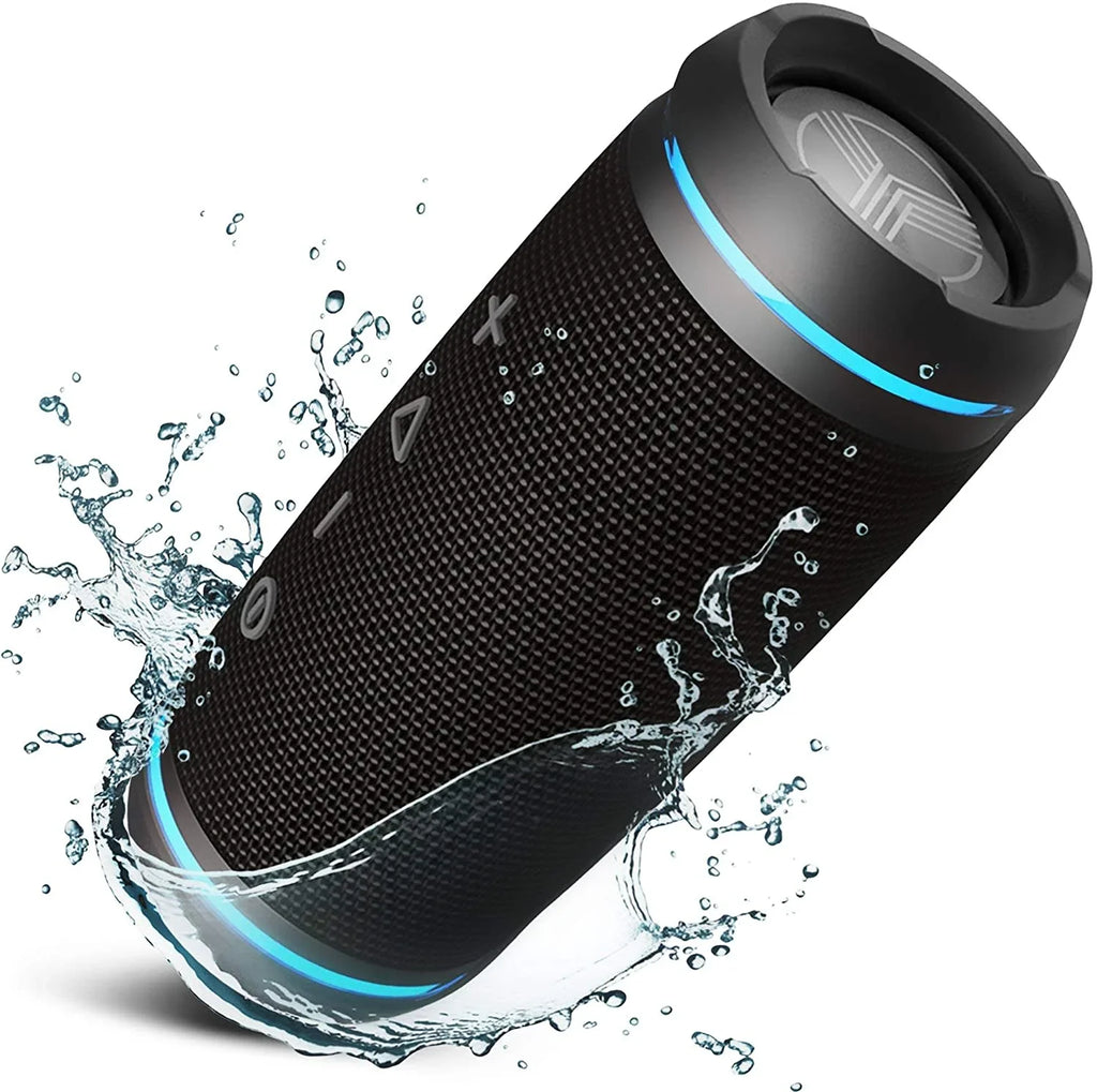 TREBLAB Black Wireless Speaker, Rugged HD77