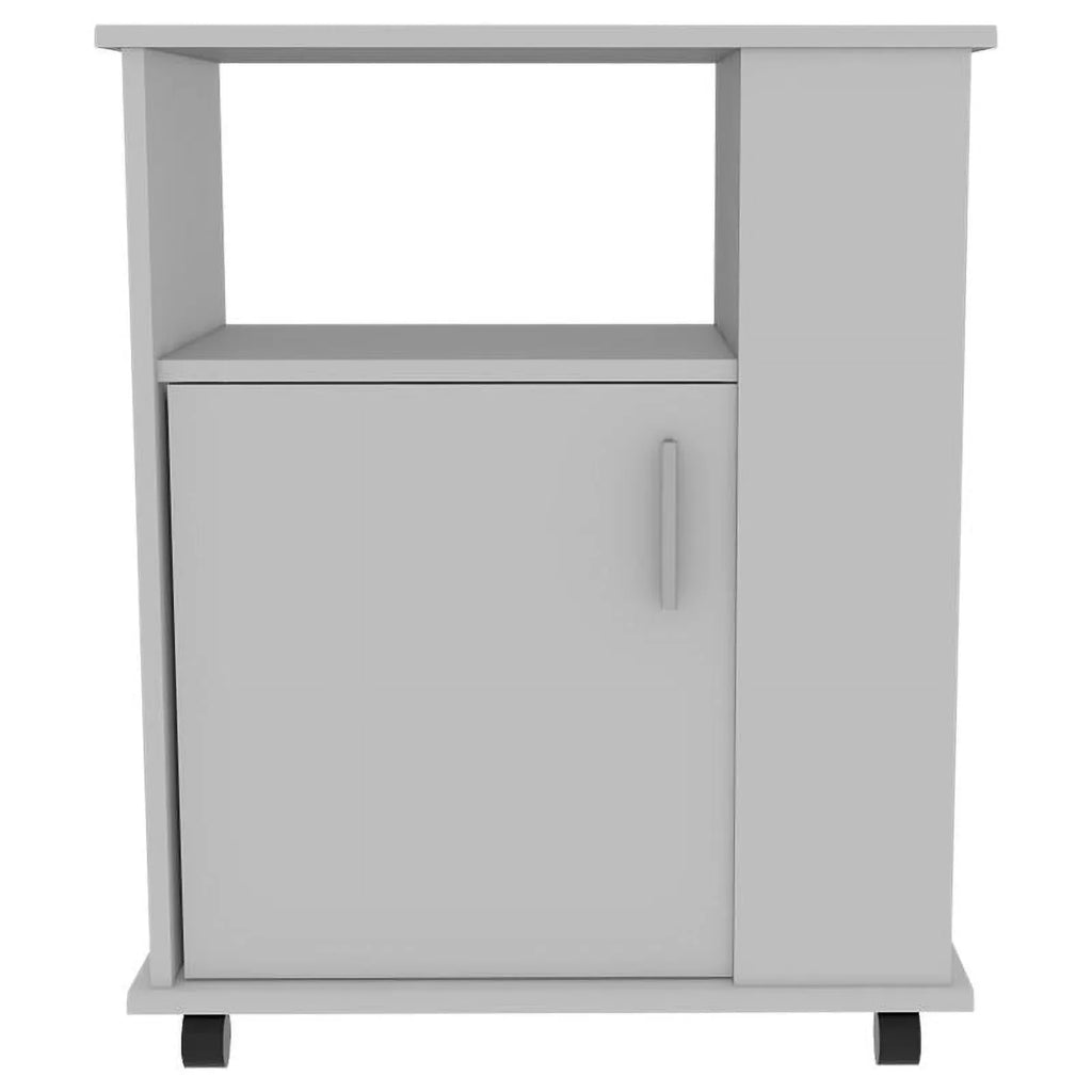 Kitchen and Service Set with Square Sink Cabinet 2-Piece Home Utility with Cart