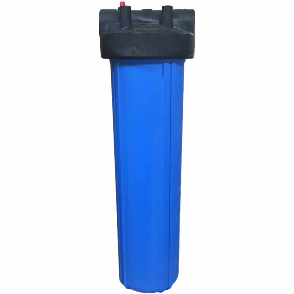 Housing Blue Big 20-inch with Pressure 1-inch Release Ports Filter &