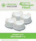 Base, Vac Part Dirt Filters with Hand Devil 3DEA950001 4 F5 #