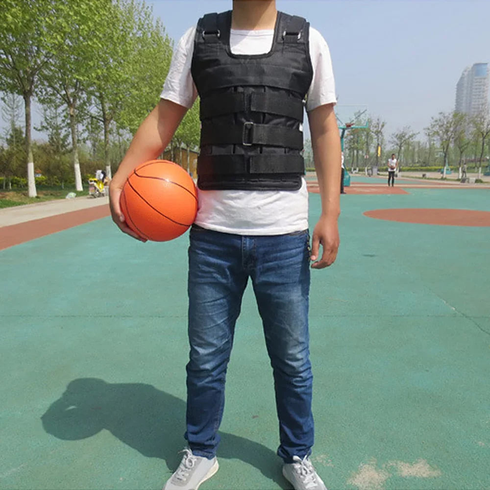 Oxford Adjustable Vest Cloth Strength Jacket Loading Weight (Empty) Training Loading Exercise 50kg Weighted Weight Max