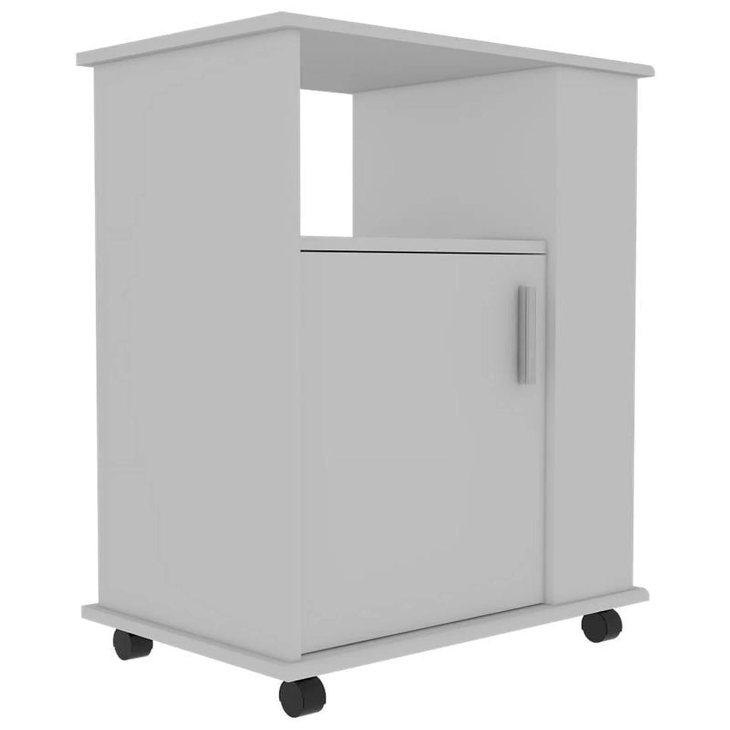Kitchen and Service Set with Square Sink Cabinet 2-Piece Home Utility with Cart