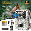 Hunting Wide Game with with Wildlife 30MP Lens Monitoring, 120° 2k Camera, Trail Waterproof Farm Infrared Monitor Angle Camera Surveillance, Night Trail Vision