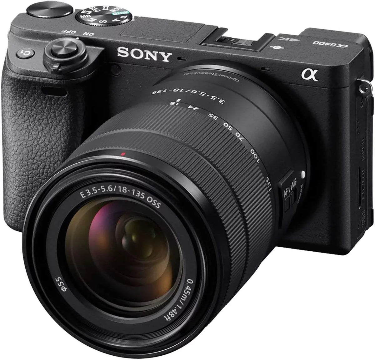 Sony & E Compatible (Refurbished) Restored - Cameras 18-135mm Camera ILCE-6400M/B a6400 Mount Lens Mirrorless - Alpha