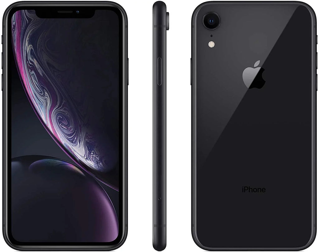 (Fully XR (Refurbished) iPhone Apple A1984 Black Unlocked) 64GB Restored