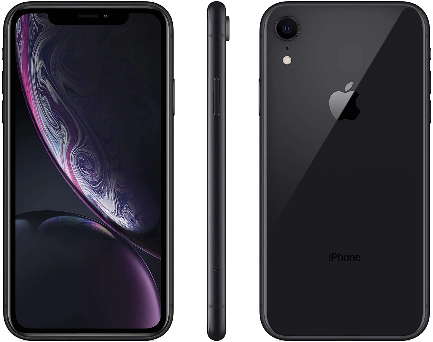(Fully XR (Refurbished) iPhone Apple A1984 Black Unlocked) 64GB Restored