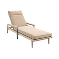 Modern Adjustable Outdoor Chaise Lounge with Cushioned Seating
