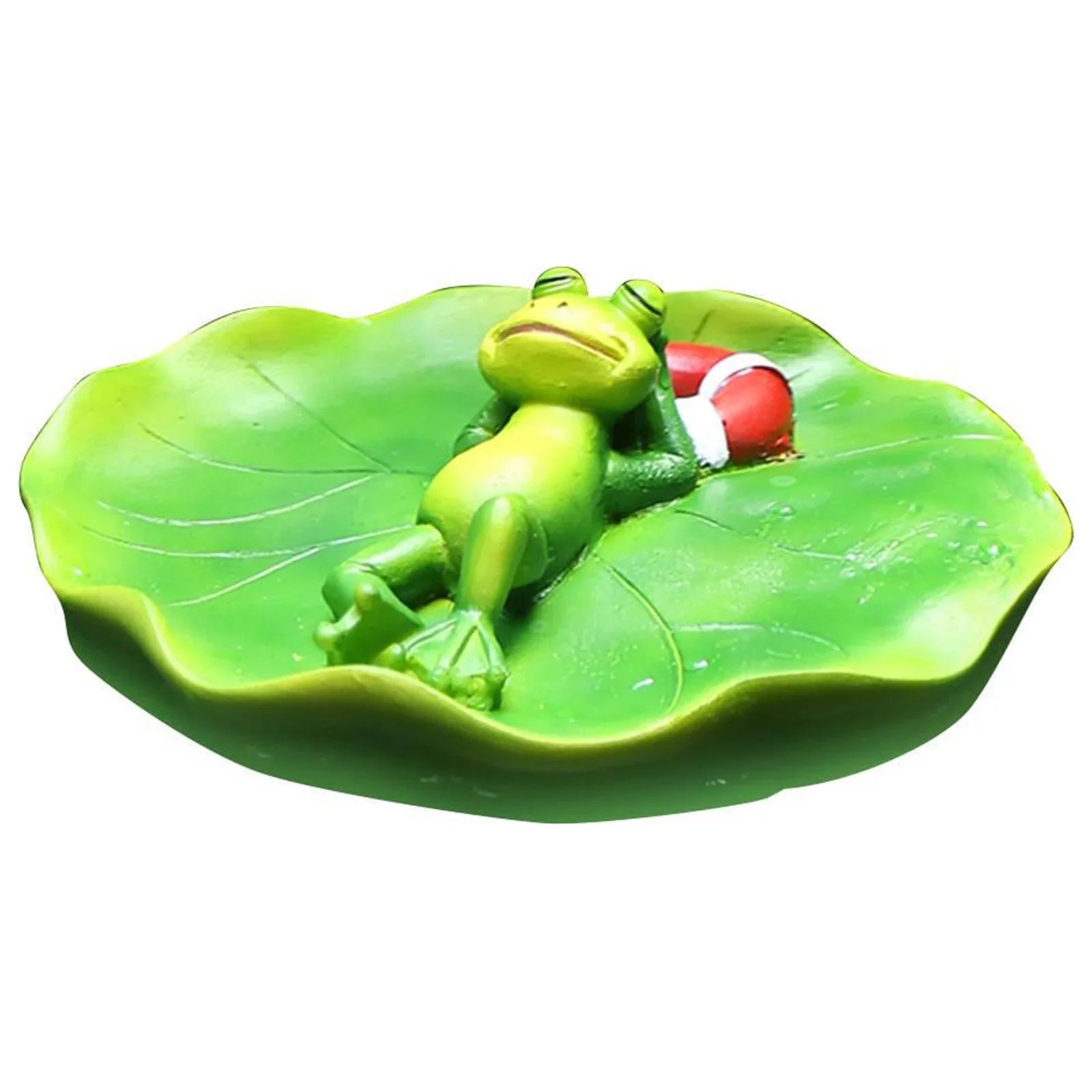 Decor Pool Ornament for Animals Office Tabletop DIY Water Simulation Crafts Frog Floating Accessories Statue Figurine Shelf Garden