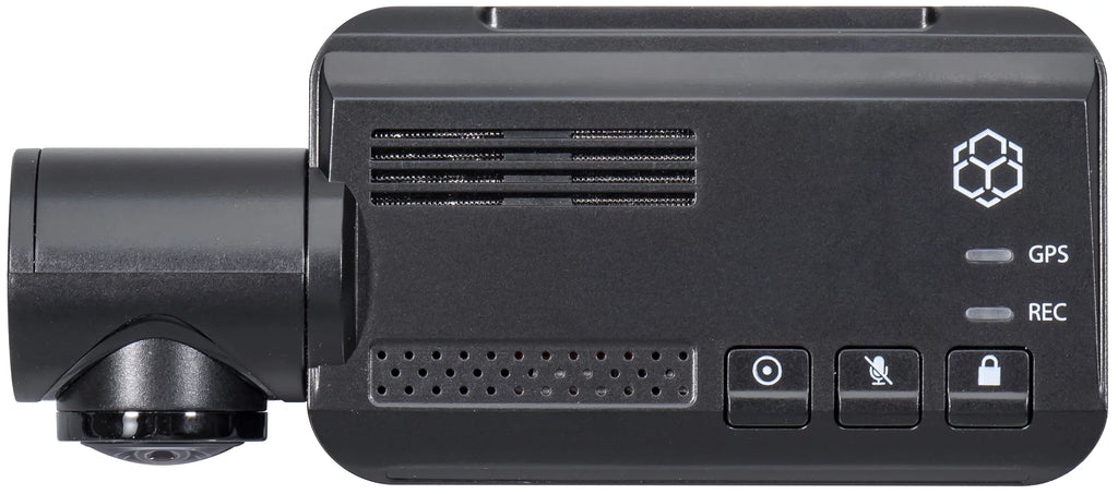 Black 2K Split 2K RoadCam Included, QHD with 4-in-1 App Dashcam GPS, - 360° 16GB SD YADA Built-in Compact Screen Control, Pro Card Recording,