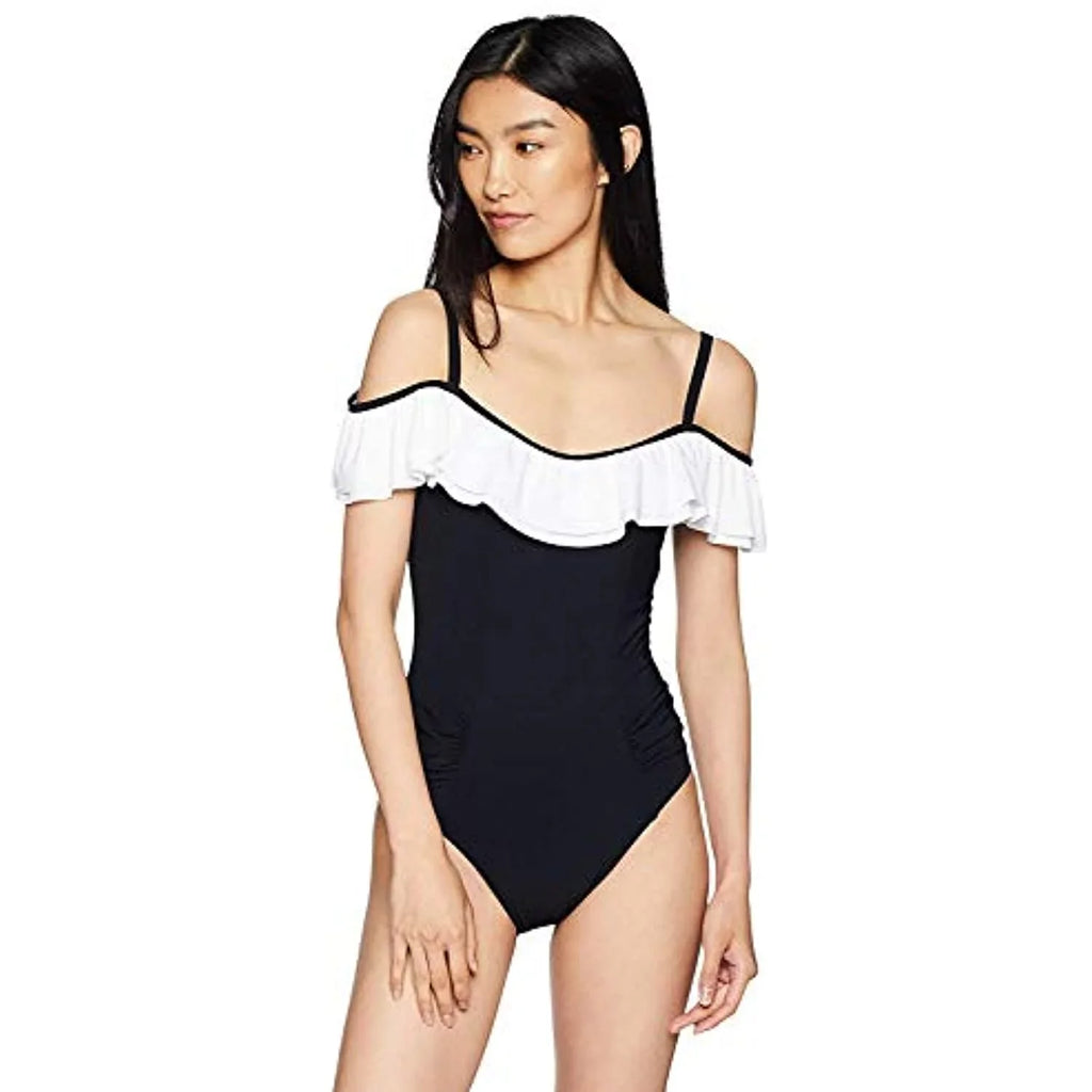 Tutti The Shoulder Piece Gottex Black/White, Off One Frutti 10 Swimsuit, by Women's Profile