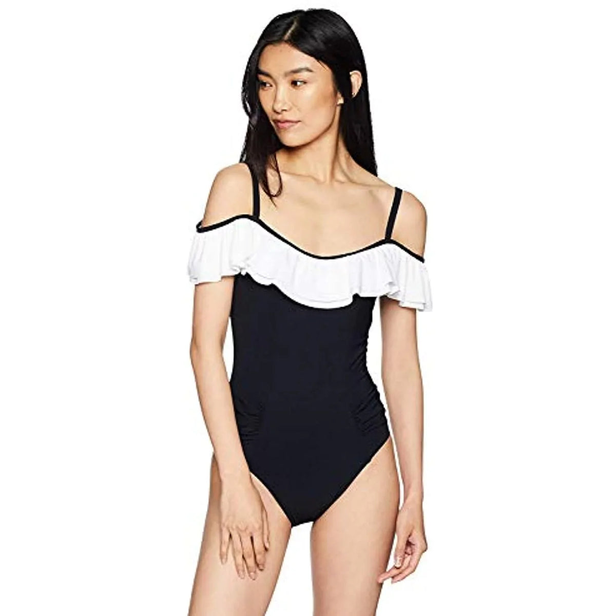 Tutti The Shoulder Piece Gottex Black/White, Off One Frutti 10 Swimsuit, by Women's Profile