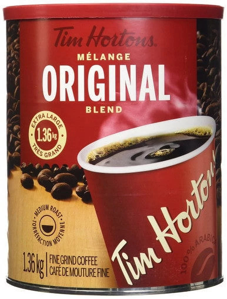 Canada} {Imported Original Tim Hortons Blend,1.36kg/ Extra Coffee, Roast from Large Fine Grind Arabica 48oz., Medium 100%