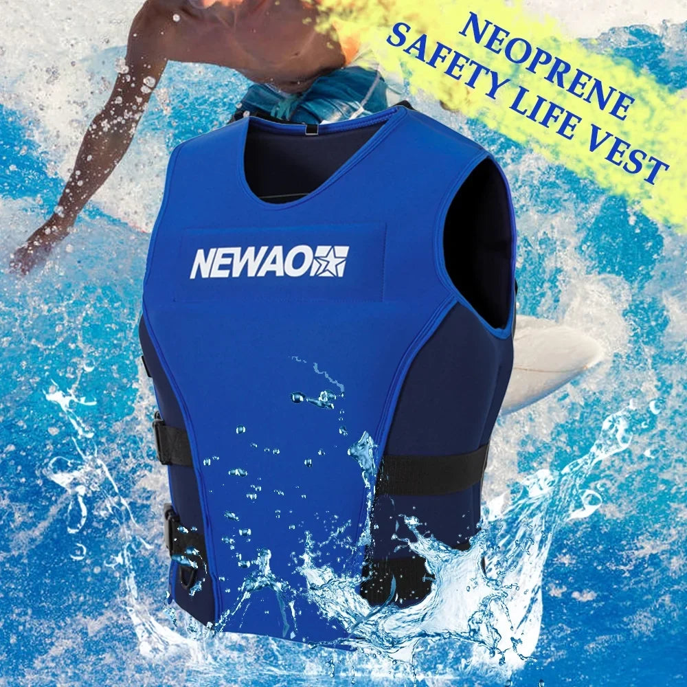 Safety Jacket, Sailing NEWAO for Float Water Skiing Neoprene and Suit