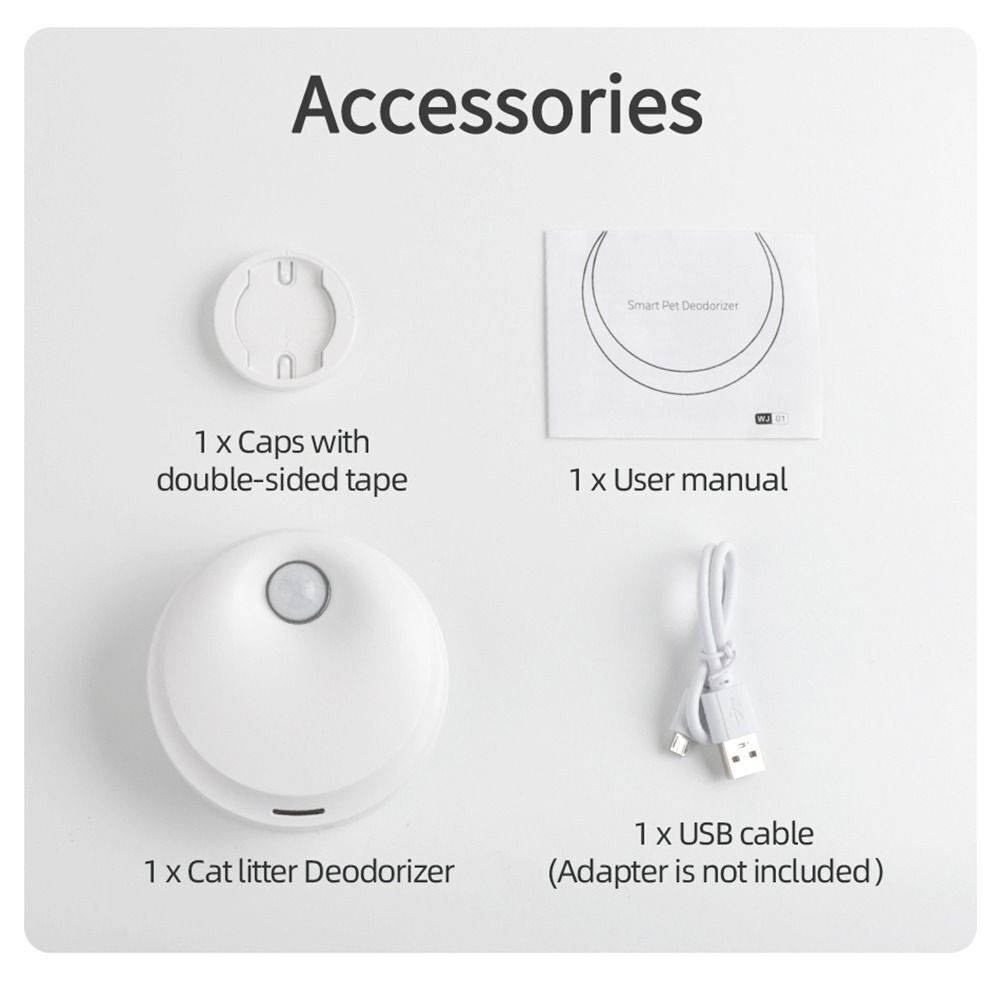 Rechargeable Deodorizer Air Purifier Smart Odor Cat Cleaner Deodorization Pets