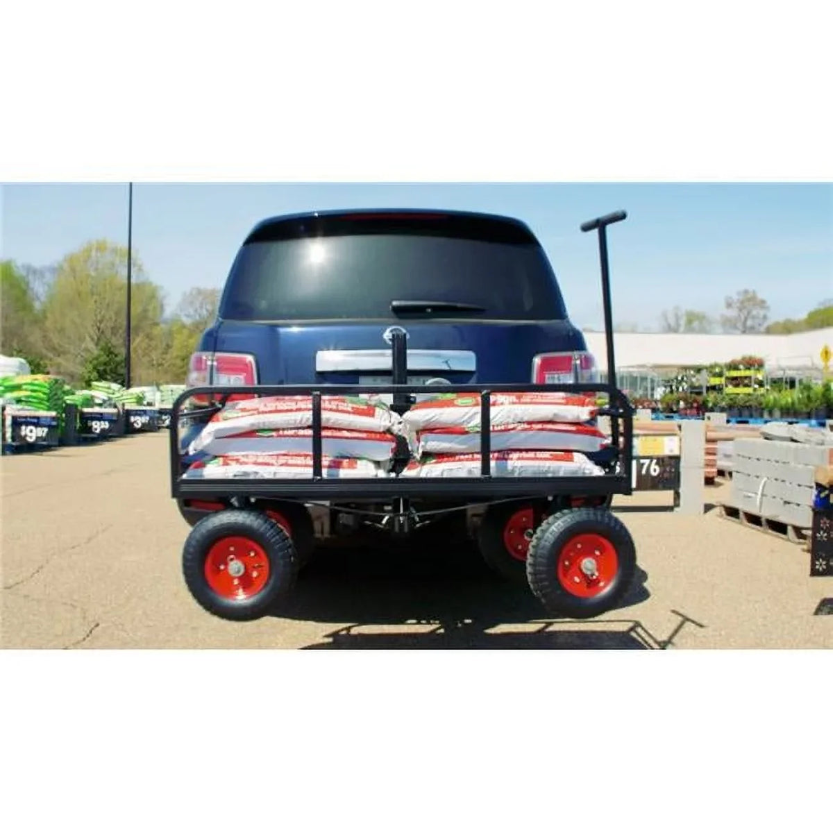 HNGC-350 Wagon Cargo Hitch Wheels Great Day Mount Rack with