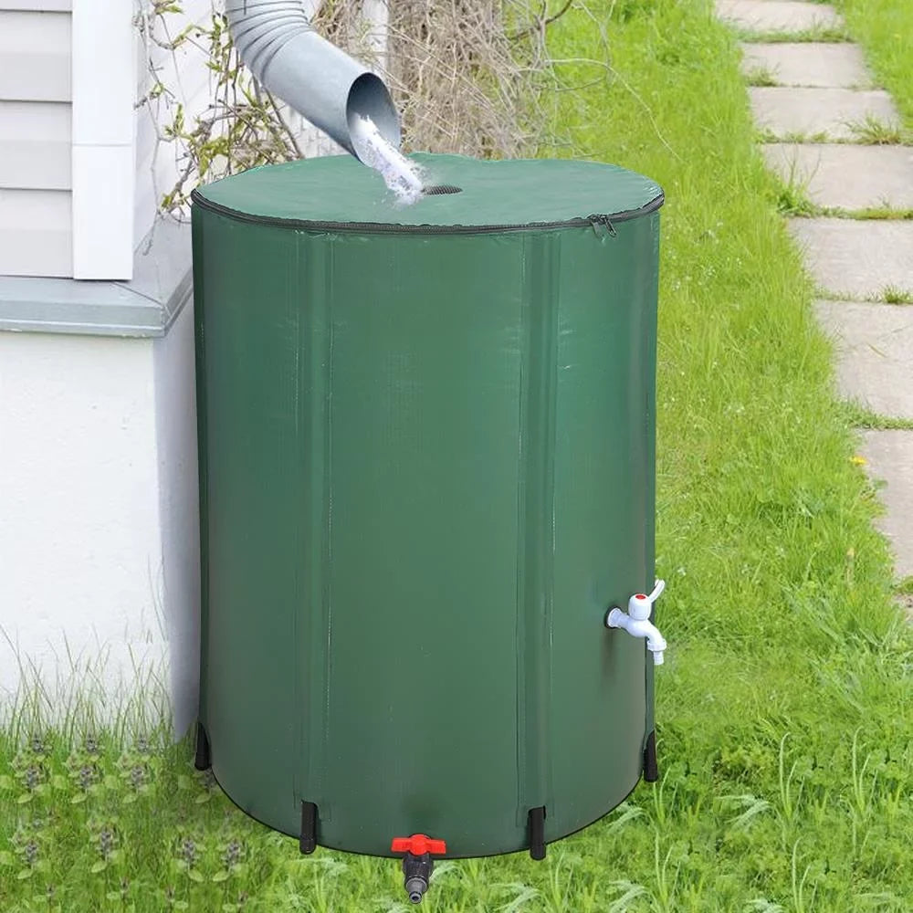 Downspout UBesGoo Storage System Tank, Rain Barrel, Collection Portable 100 Rainwater Gallon Collapsible Water