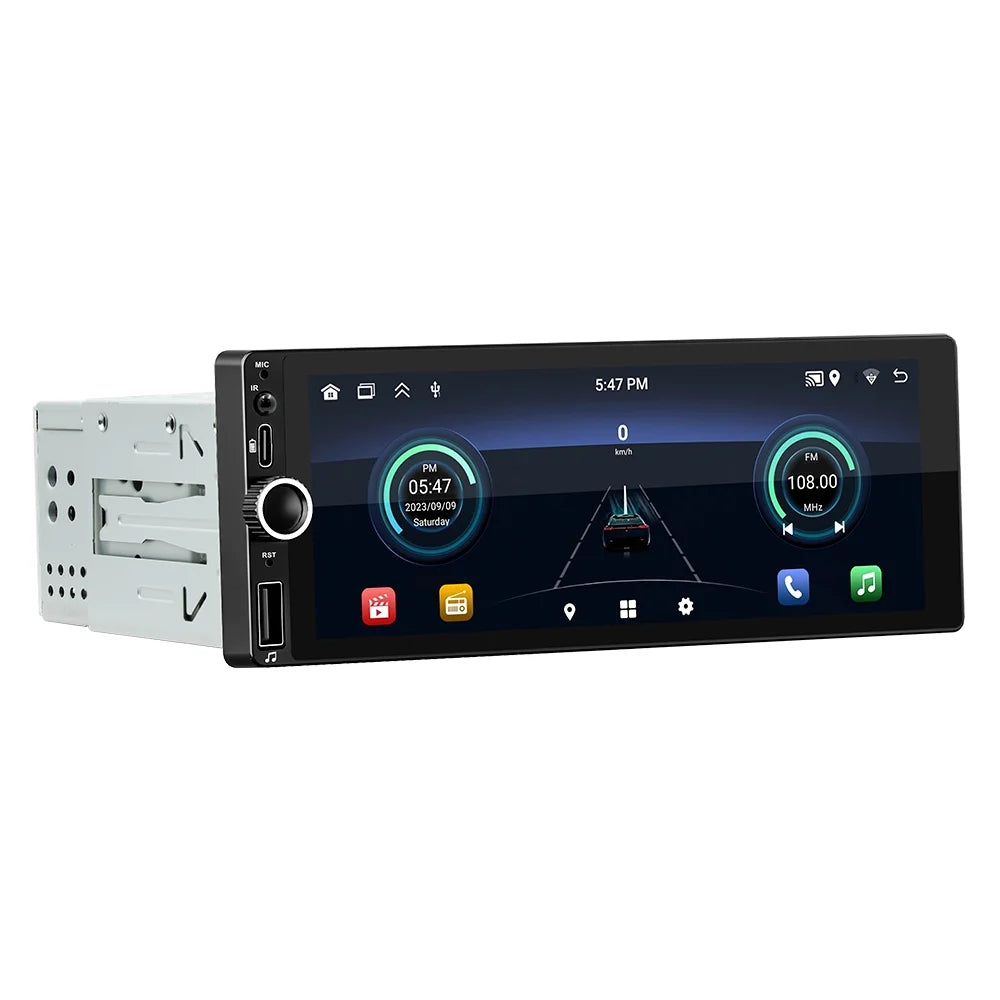 '+ AHD Microphone - [2+32G] Android inch Single 13 - Screen Android Stereo Radio Link 7 Wireless WiFi, Mirror Touch Backup Navigation, Din GPS Camera Auto Car and