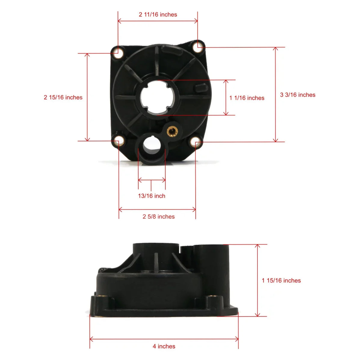 The Housing 65 HP Pump Shop Impeller, 1991 Motor Water Outboard | Johnson ROP J65WMLEIB For Kit