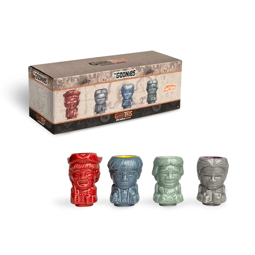 The Tikis | Data, Chunk, Goonies Mouth Mikey, Mini 4-Pack Geeki Muglet