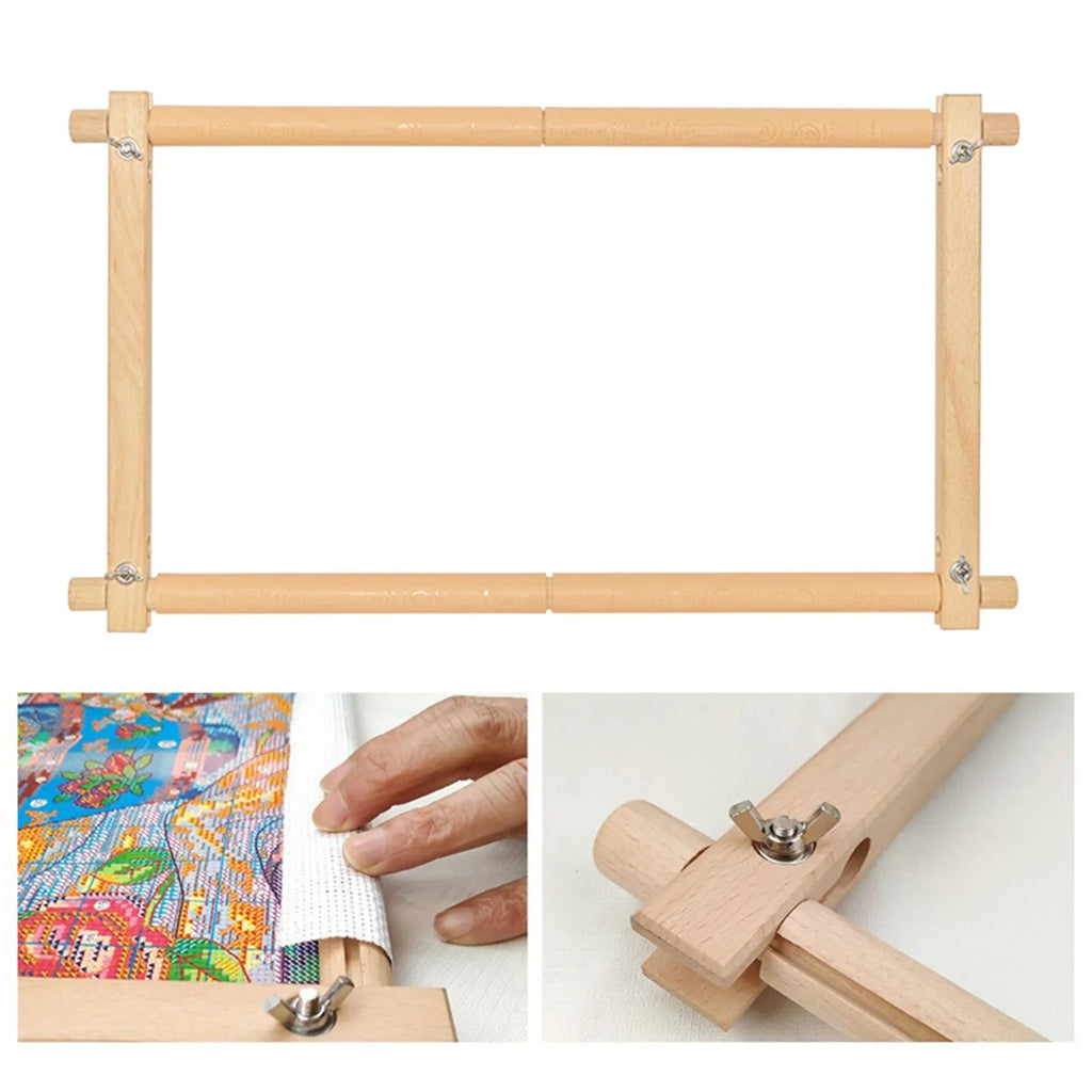 Embroidery Cross Stitch Frame Tapestry Scroll Holder Hoop 1X Quilting