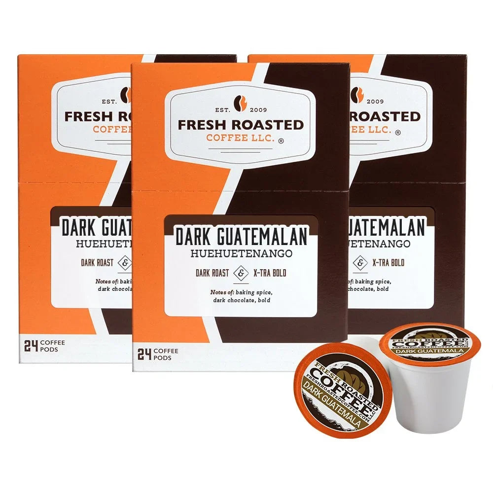 72 Dark Roasted K-cup Pods, Dark Compatible, Huehuetenango Fresh Roast, Coffee, Coffee Guatemalan Count