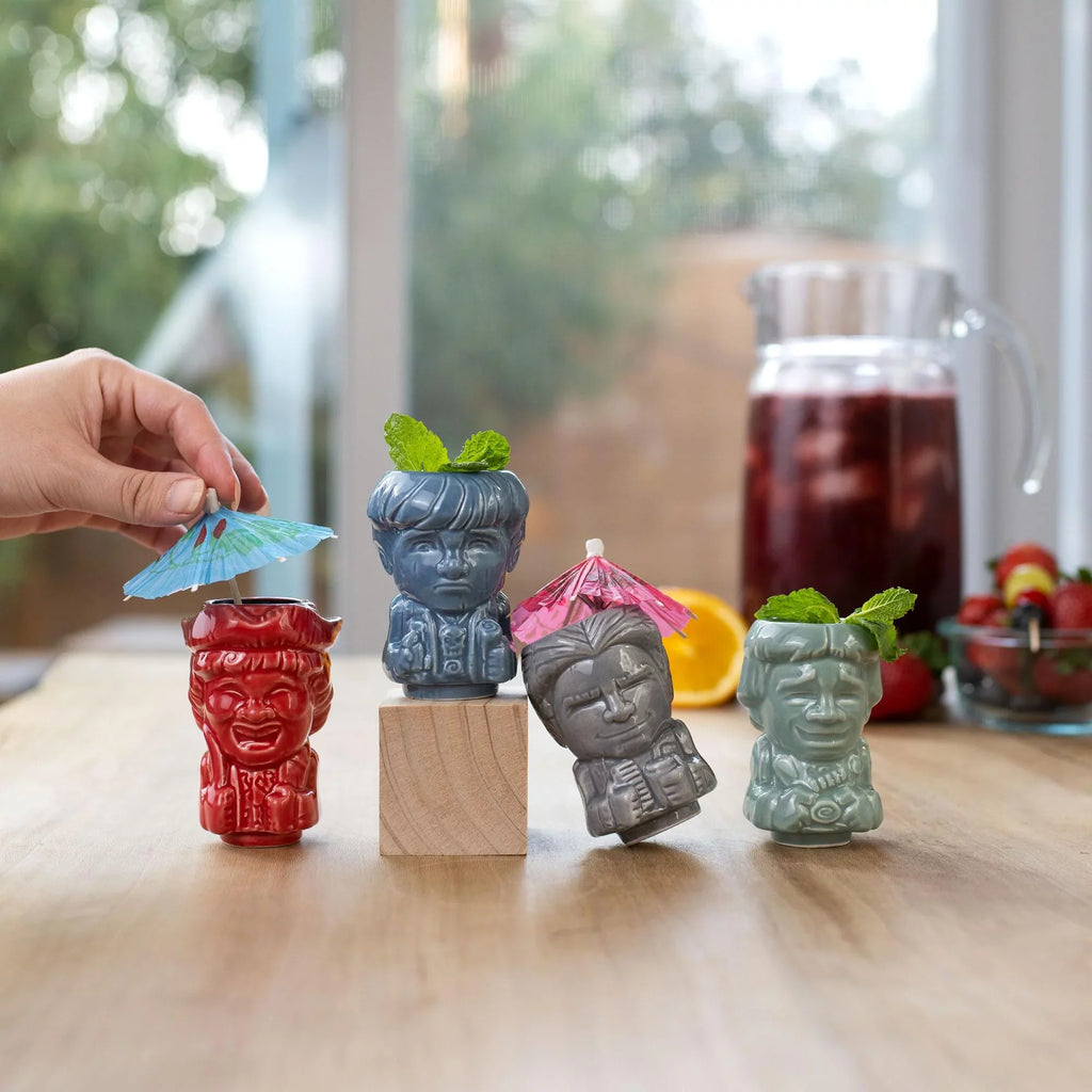 The Tikis | Data, Chunk, Goonies Mouth Mikey, Mini 4-Pack Geeki Muglet