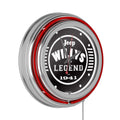 Chain-Pub, Pull Rung Clock-Jeep Wall Garage, Cave (Red) Analog Accessories or Black Willys with Double Clock Man Legend Neon