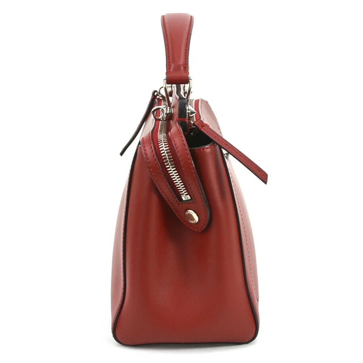 bag red FENDI shoulder dot com e55932a (Good) silver Fendi Pre-Owned handbag ladies leather