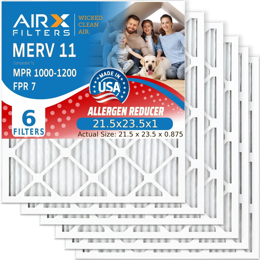 11 Filters FILTERS to WICKED Electrostatic Air CLEAN Filter Made 7 21.5x23.5x1 USA MERV MPR Filter 21.5x23.5x1 Pleated MPR Air 1000, AIRX AIR. 1200 FPR & Conditioner 6 Furnace Comparable HVAC Pack by