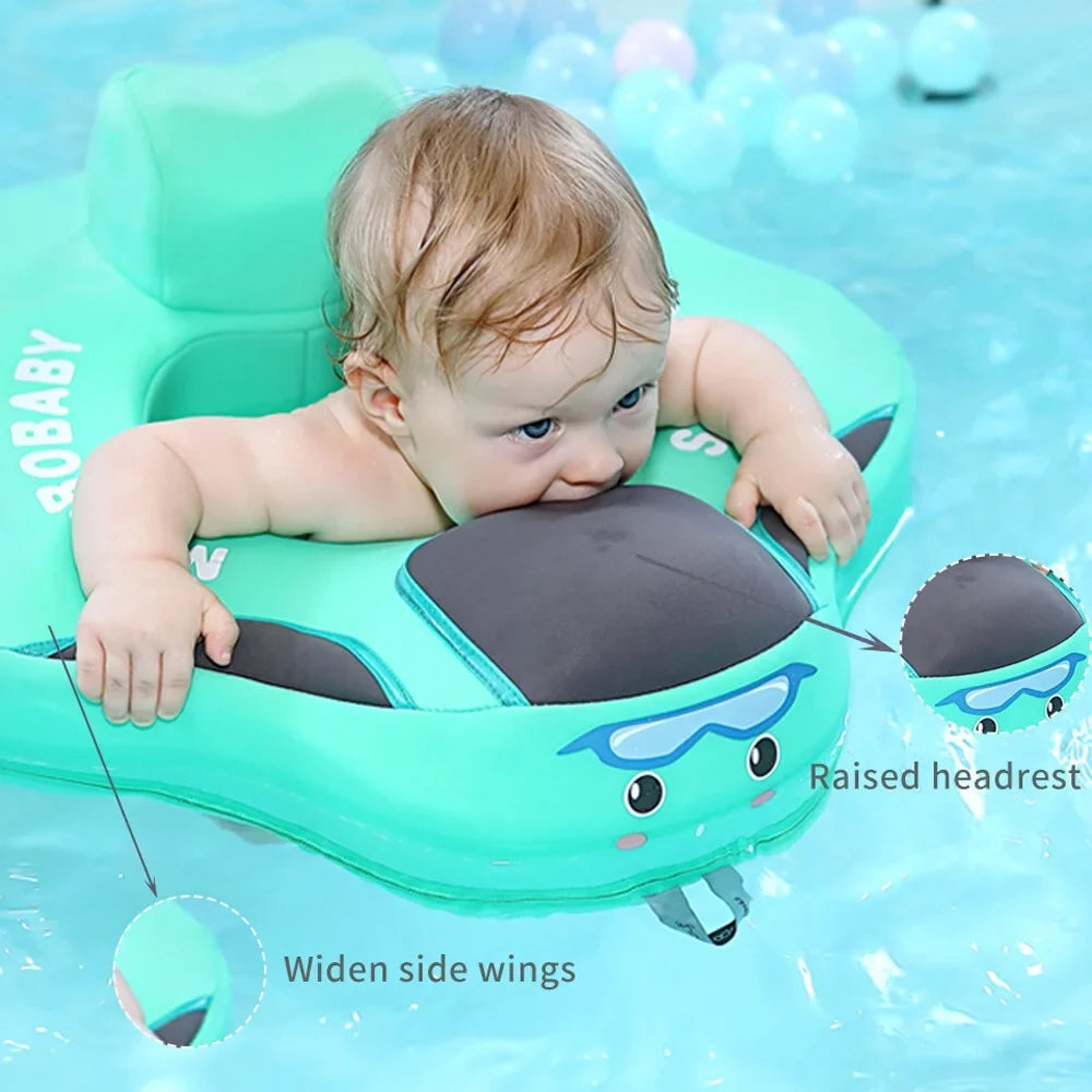 Mambobaby Months Non-Inflatable Baby for Swimming B504 Mambobaby Baby with Safety Seat Seat Summer Float 4-24 Ring Pool