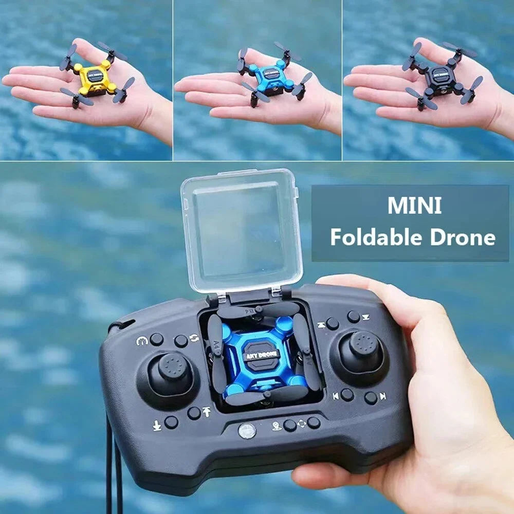 HD Beginners RC Suitable One Camera Drone Flip K04 Drones RC for Gift Quadcopter Land Key for Toys Aircraft Headless Foldable Kids, 360° Hovering Auto Mini