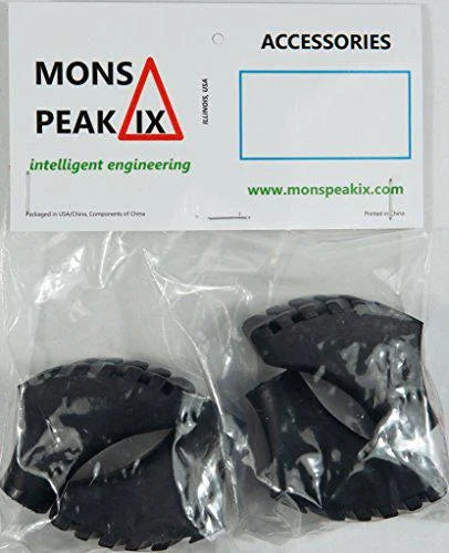 ix walking tips poles peak mons (4-pack) nordic rubber
