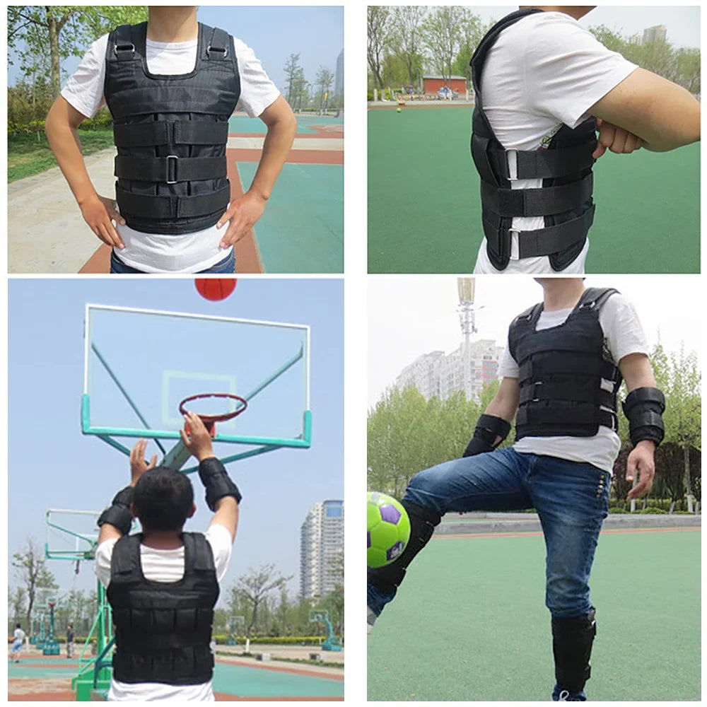Oxford Max. Weighted Nebublu Jacket, Training 50kg Weight - Adjustable Cloth Vest Load, Strength