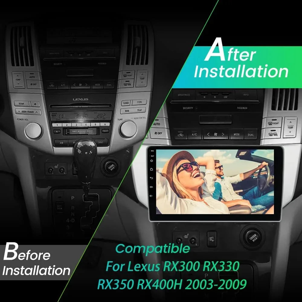 SWC/Wired RX300 Car Stereo with Harrier RX330 2GB Lexus Support Android 32GB 2003-2009,Android RX400H Car 12 Lexus RX350 for + Auto Toyota Radio GPS/FM/WiFi/USB, Carplay