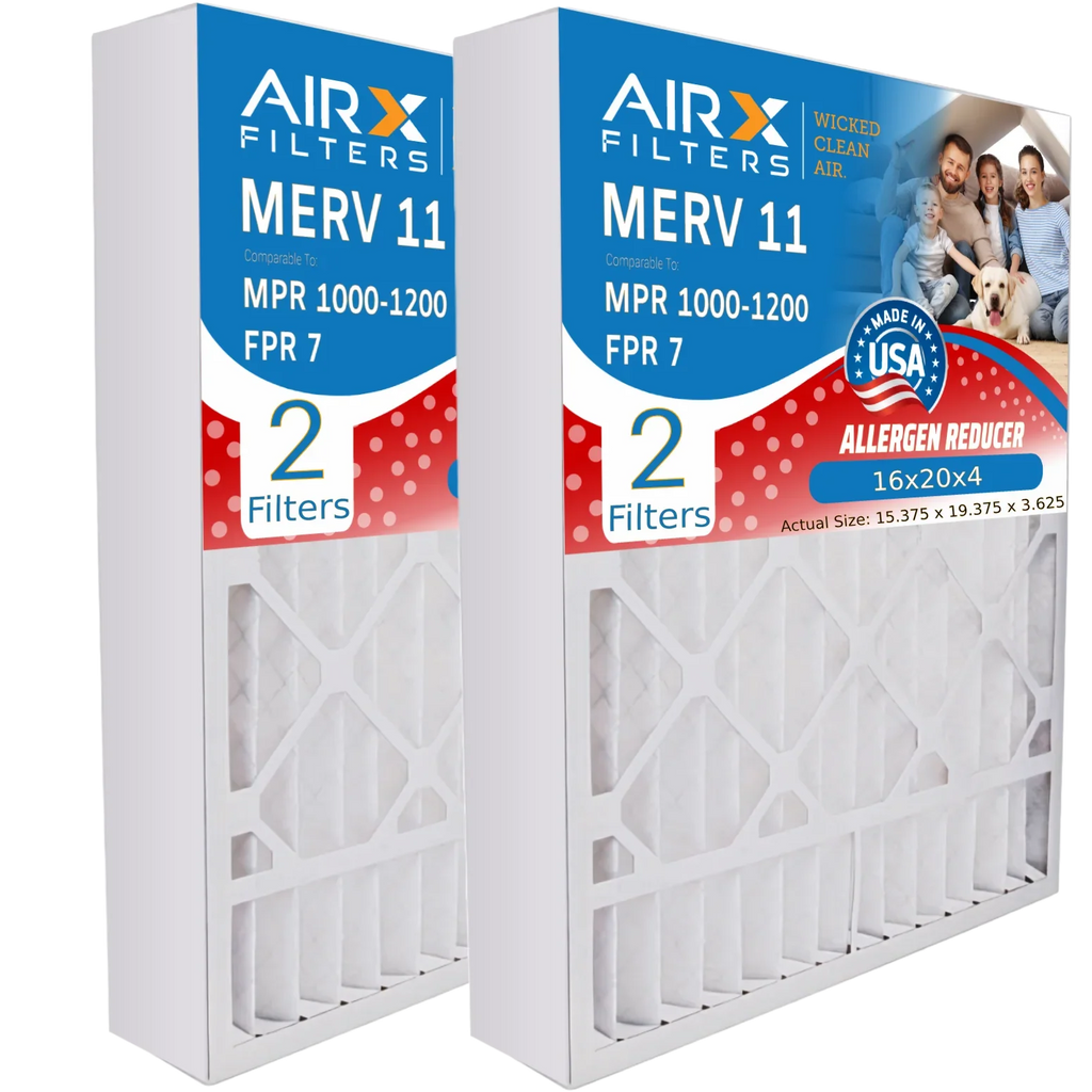 TopTech MPR 1200 16x20x4 Filter Air AIRX & Furnace 7 Made Comparable Premium 16x20x4 USA 1000, Compatible MERV FPR 11 by MPR with Pack CLEAN WICKED TT-FM-1620 to FILTERS Filter AIR. 2