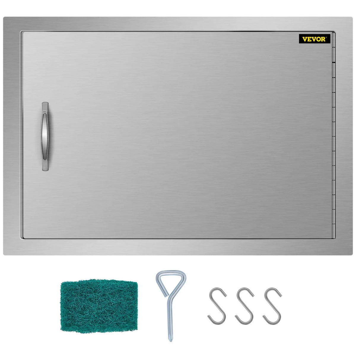 Single Outdoor Bbq Doors Island Stainless Horizontal Steel Door Access 17"hx24"w