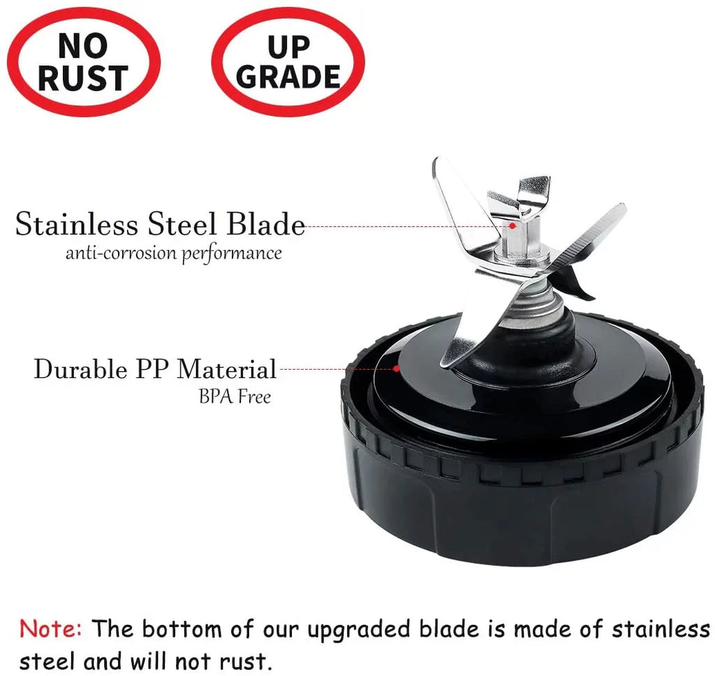BL770 oz Set Blender 2 Replacement Assembly 6 Fins for Enbizio Ninja BL780 Parts Blade (3.35 for Nutri 16 BL660 Pack Cup inch) and