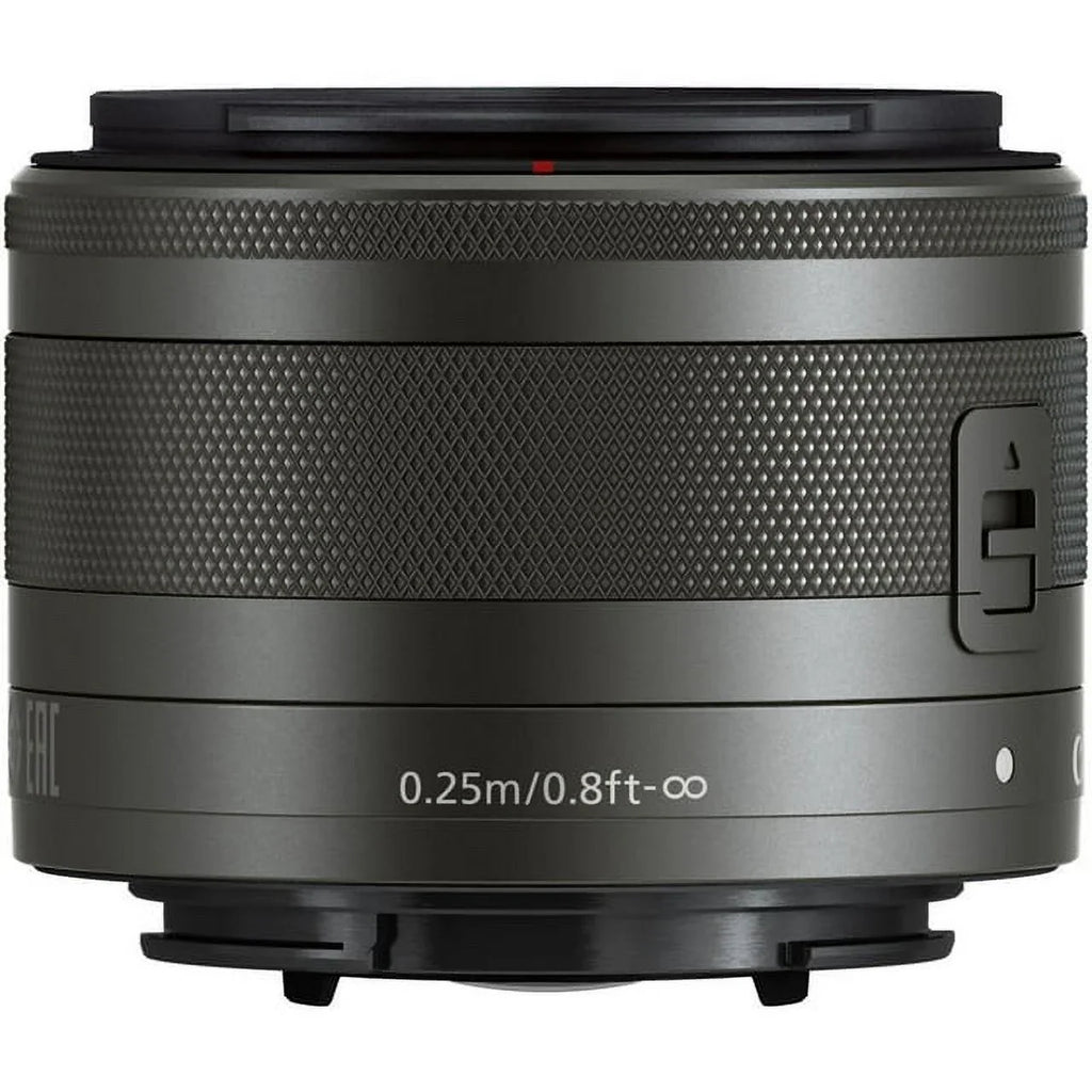 15-45mm STM f/3.5-6.3 Basic Lens - (Graphite) Canon EF-M DealExpo IS Bundle
