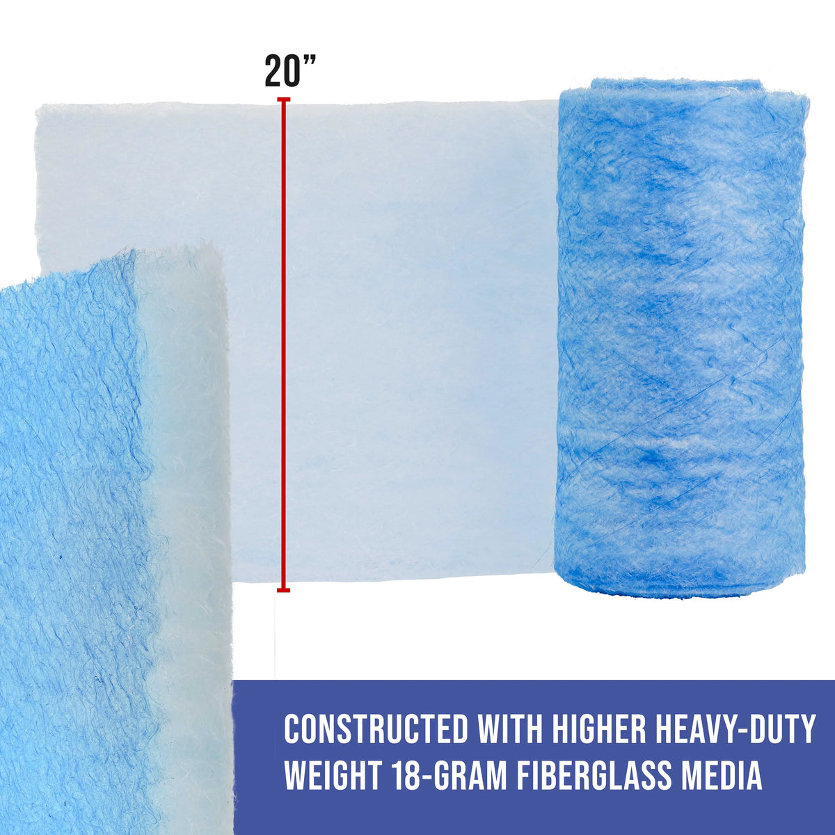 Captures Roll, Heavy-Duty Master Car - Overspray - Filter 100' 18 in Particles Arrestor Autobody Paint 20.5" Booth Elite Spray Refinish Paint Traps x Fiberglass Booths Paint Premium Exhaust Gram