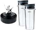 BL770 oz Set Blender 2 Replacement Assembly 6 Fins for Enbizio Ninja BL780 Parts Blade (3.35 for Nutri 16 BL660 Pack Cup inch) and