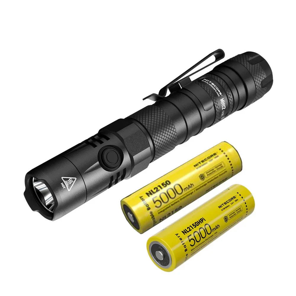 XP-L2 -1200 Nitecore NL2150HPi (Included) -21700 Combo: V2 V6 Flashlight + Battery 21700 5000mAh LED Battery Lumens CREE MH12