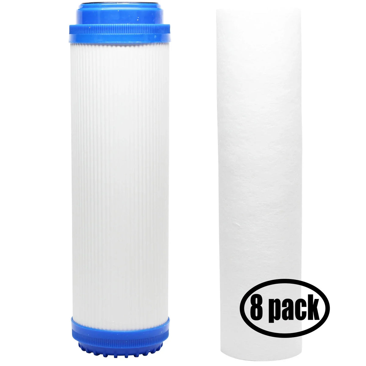 & GE Activated Kit Filter Sediment Filter Granular GX1S01R Filter for for Replacement - Pure Includes Carbon - Polypropylene RO Brand 8-Pack System Denali