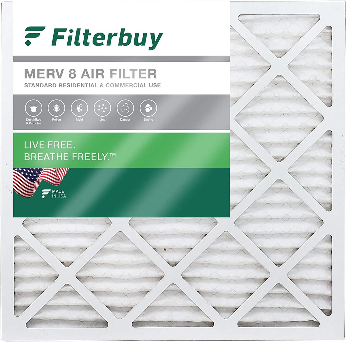 Furnace Filters HVAC Filterbuy AC (1-Pack) Pleated 8 MERV Air 30x30x1