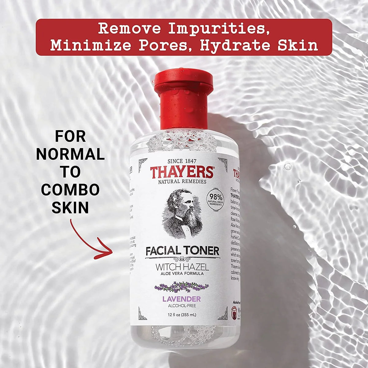 '- 12 (Pack of Fl With Oz - Aloe Witch 2 Vera Hazel 2) Thayers Lavender