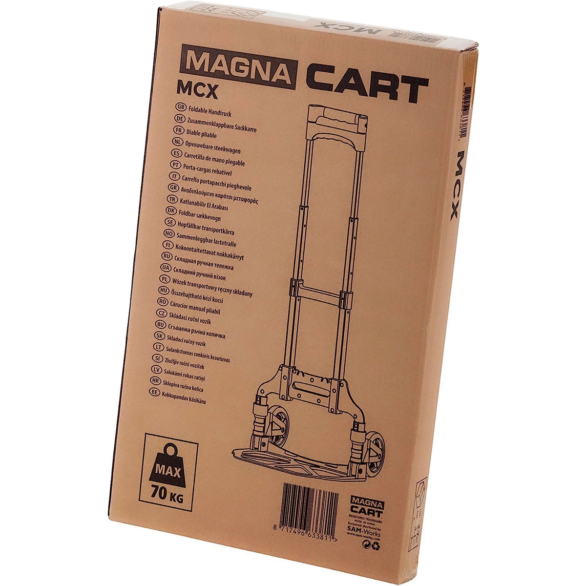 Hand with Truck Cart Wheels, Pack) Magna Personal (3 Rubber MCI Folding
