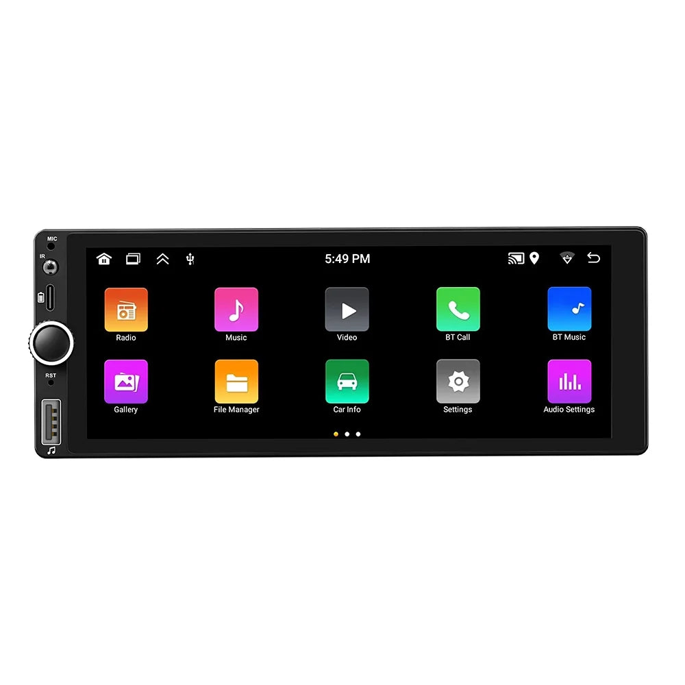 '+ AHD Microphone - [2+32G] Android inch Single 13 - Screen Android Stereo Radio Link 7 Wireless WiFi, Mirror Touch Backup Navigation, Din GPS Camera Auto Car and