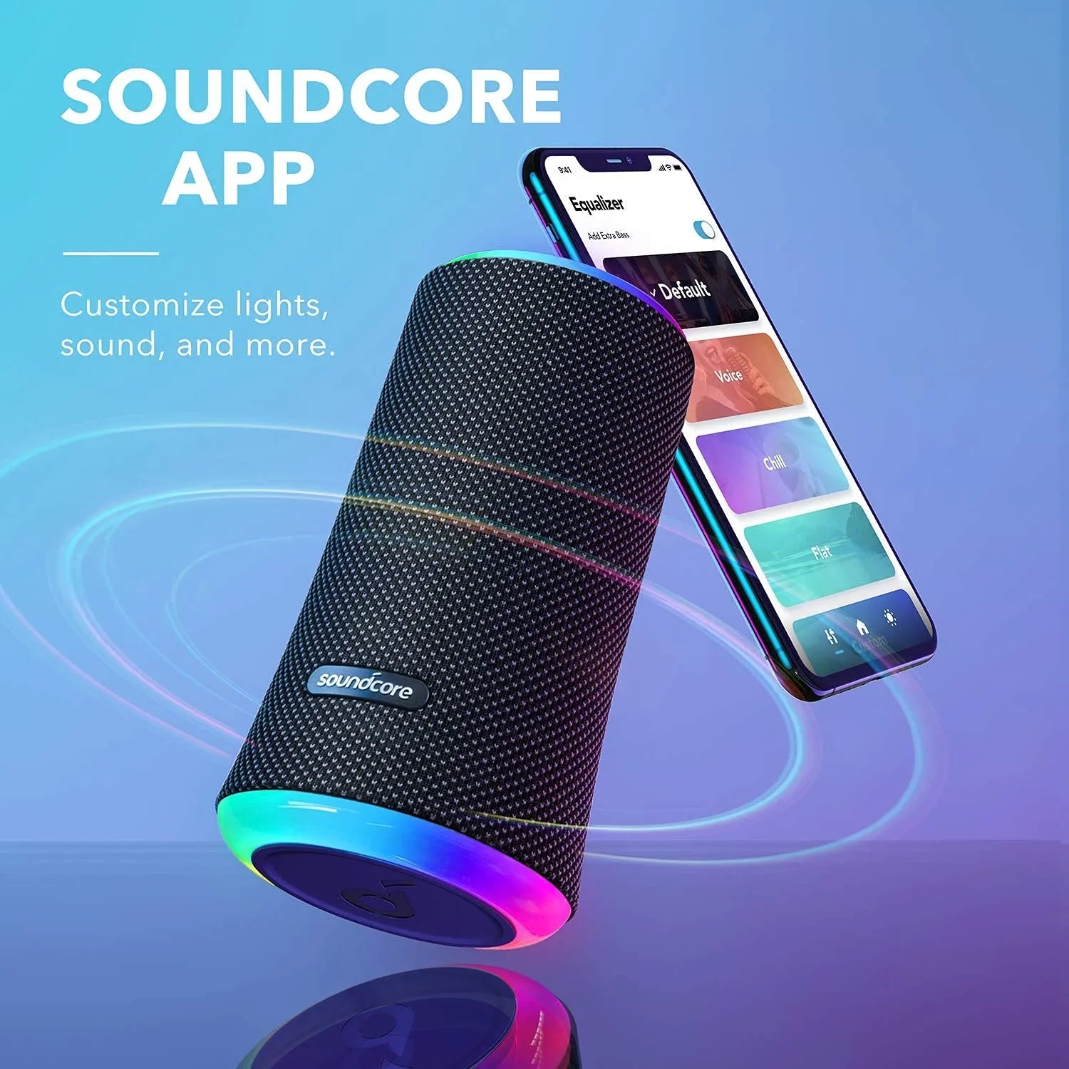 Bluetooth Speaker by 2 Soundcore (Refurbished) Waterproof Portable Wireless Anker Black Restored Flare