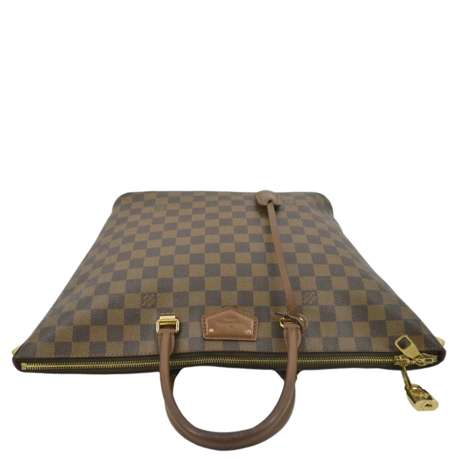 Tote Damier Brown VUITTON LOUIS Pre-owned Bag Belmont Ebene