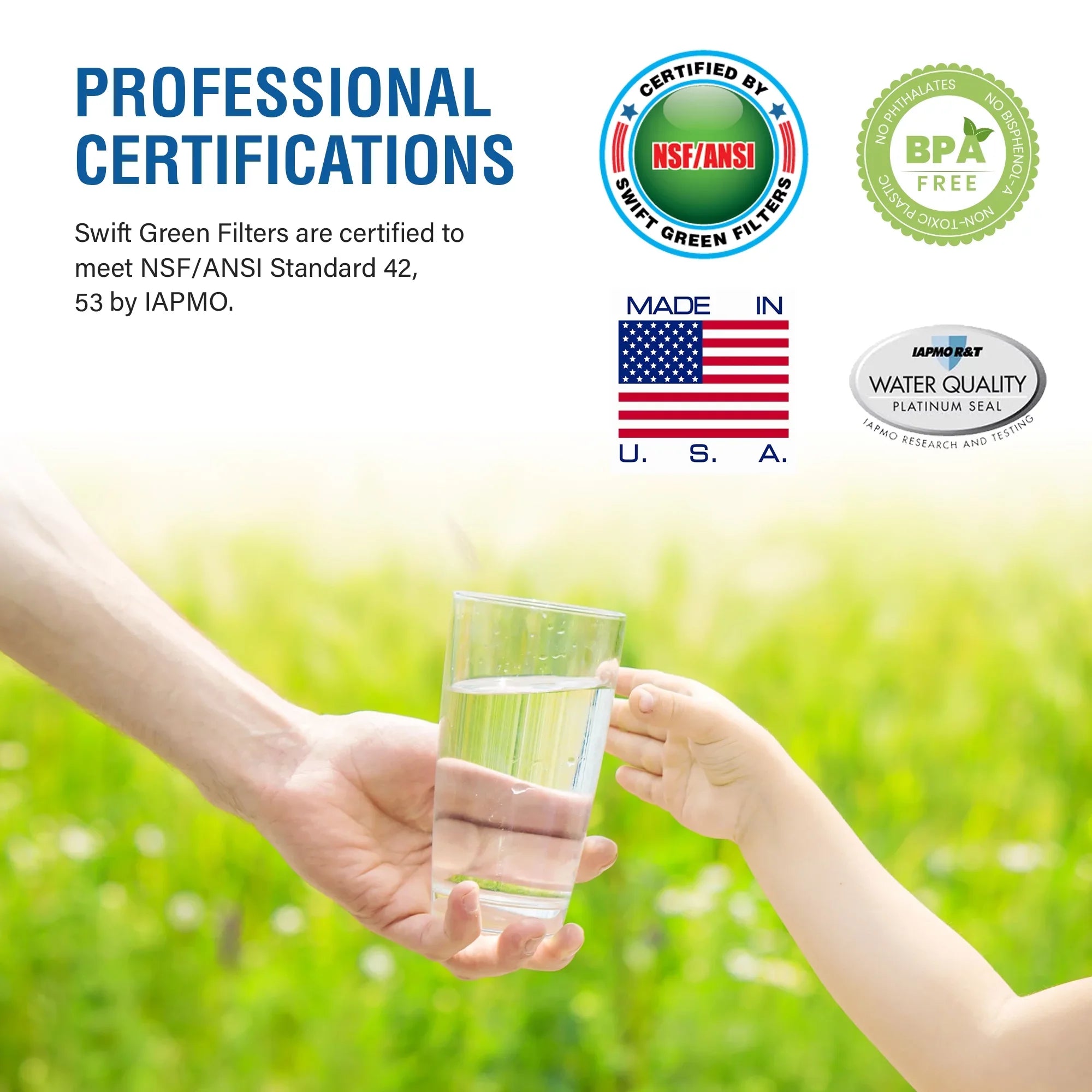 Green Water SGF-96-44 Swift of EV9618-21, Made Filters USA Commercial in CTO-S (Pack Compatible for 2) Filter